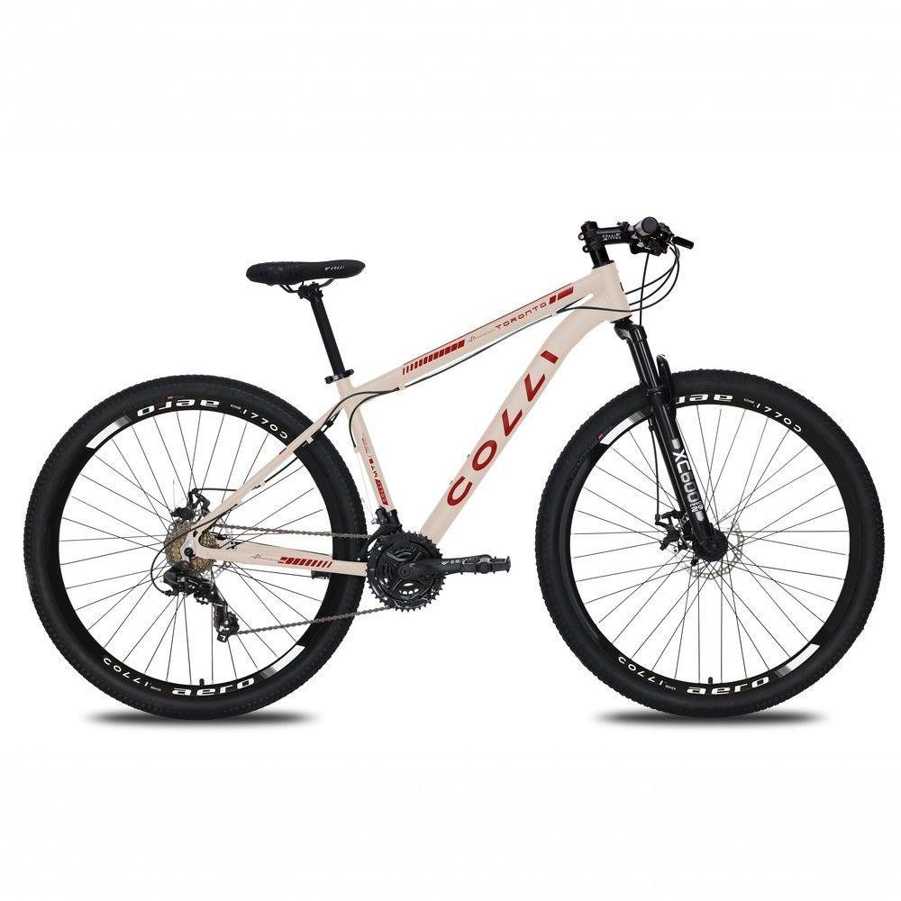 Bicicleta Colli Toronto Aluminio Aro 29 Disco-shimano 21v Bege Retrô