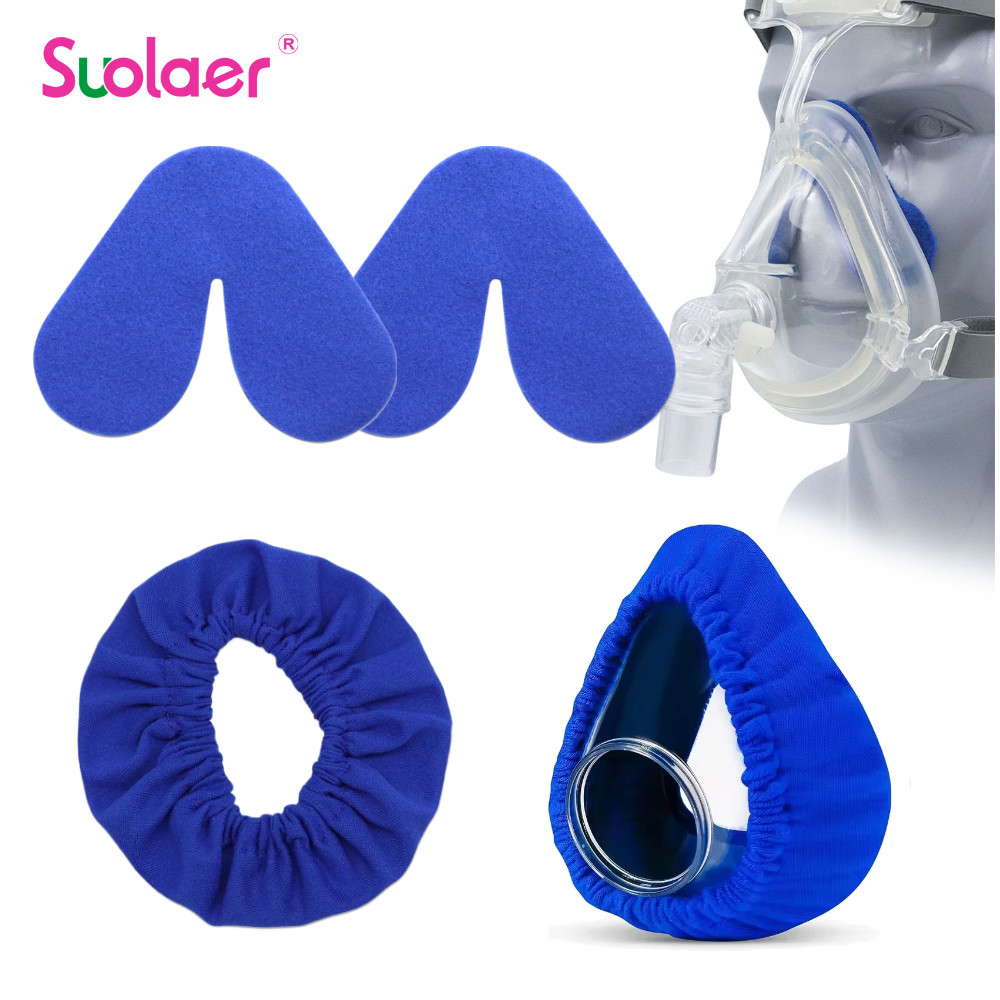 Almofada Nasal Para Máscara Suolaer CPAP E Forros De Tecido Reutilizável Reduz A Recuo Da Irritação Pele em Oferta na Shopee