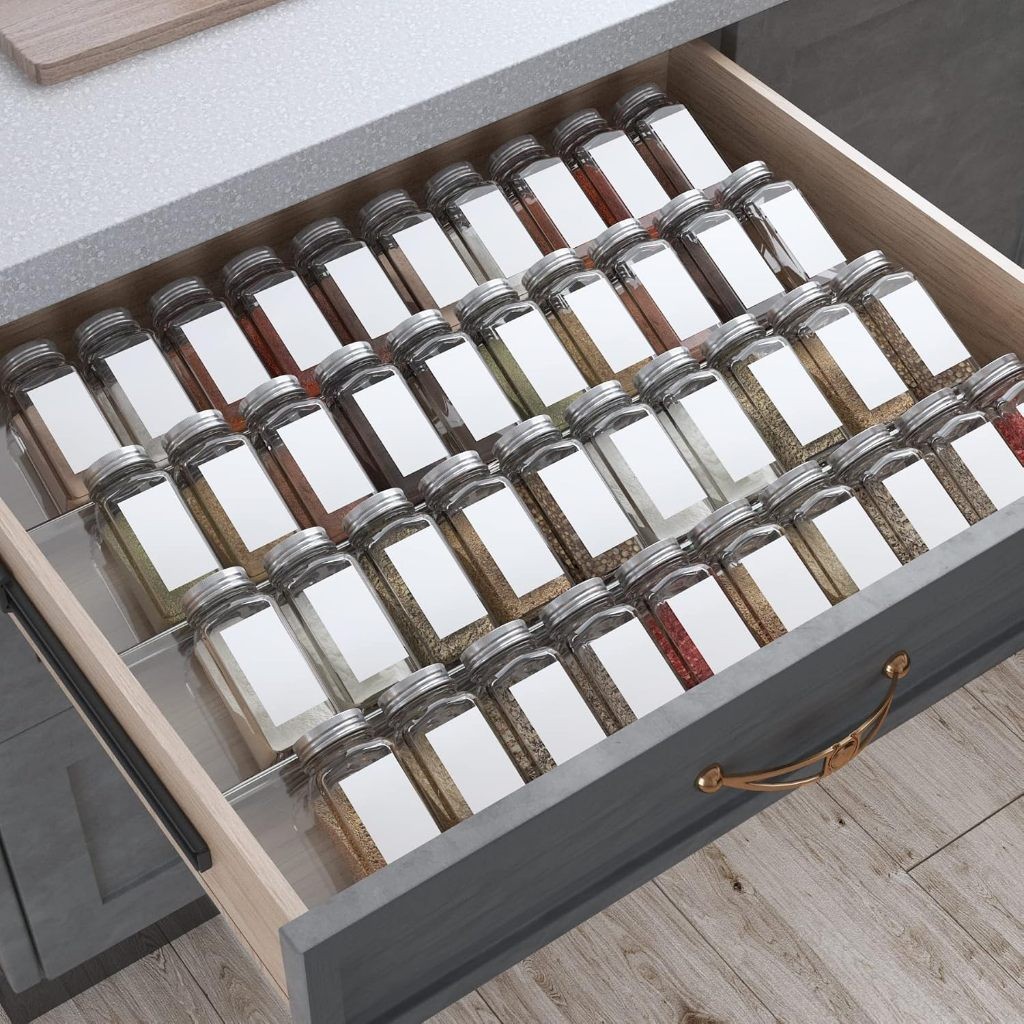 Kit Organizador de Gaveta 30cm Temperos Maquiagem Bandeja Acrílico