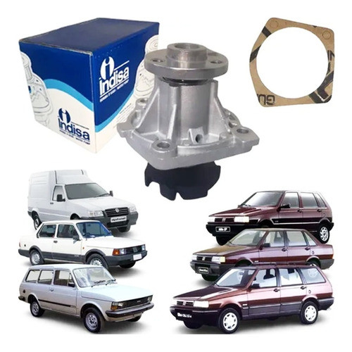 Bomba D'Agua - Fiat 147 1050 1300 1500 - 1976 A 1984 1985 1986 1987 1988 Motor Nacional - Indisa em Oferta na Shopee