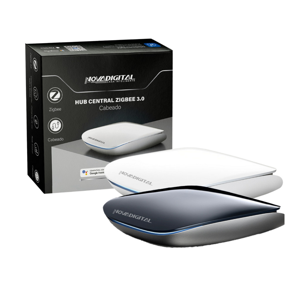 Hub Zigbee 3.0 Gateway Cabeado Alexa Google Tuya App Novadigital Casa Inteligente Automação Smart