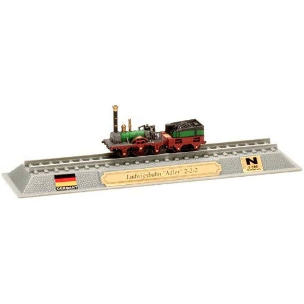 Miniatura Locomotiva Ludwigsbahn 2-2-2 Germany ED 38 1/16