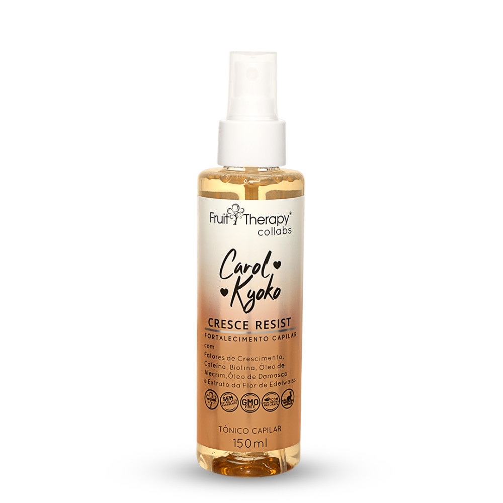 Tônico Capilar Cresce Resist Carol Kyoko 150mL – Crescimento, fortalecimento com Biotina e Cafeína