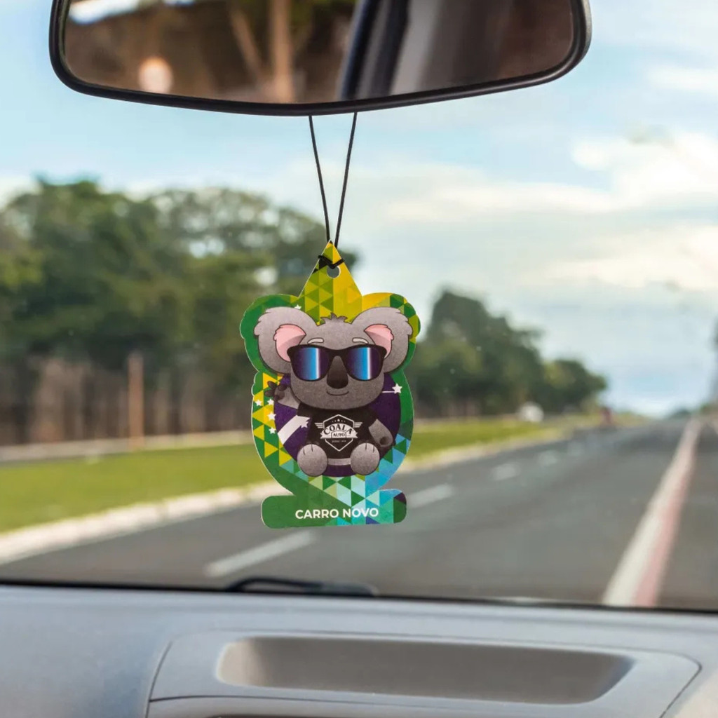 Promoção Off% Coala Odorizante Folhinha Cheirinho Auto Carro Novo em Oferta na Shopee