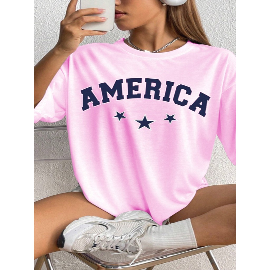 Camiseta Oversized Unissex Confortável Moderno  Aesthetic Blusa T-shirt Feminina Life Style Swag