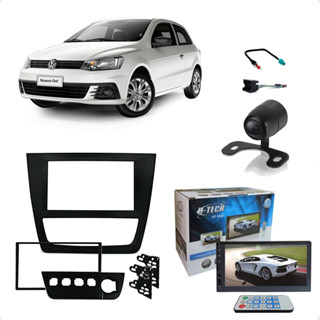 Kit Gol G6 Multimídia MP5 2 Din 7" BT SD USB AUX Espelhamento + Câmera de ré  + Moldura + Chicotes em Oferta na Shopee