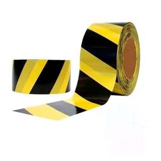 Fita Zebrada 70mm Fita Para Isolamento/demarcação 200 Metros NASTRO em Oferta na Shopee