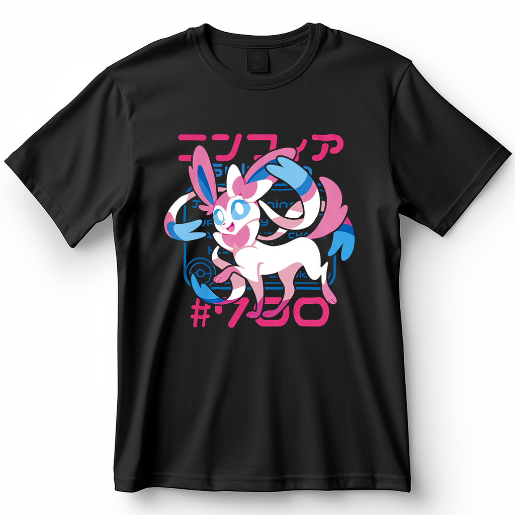 Camiseta Pokémon Sylveon Nº 700 Blusa Camisa 100% Algodão em Oferta na Shopee