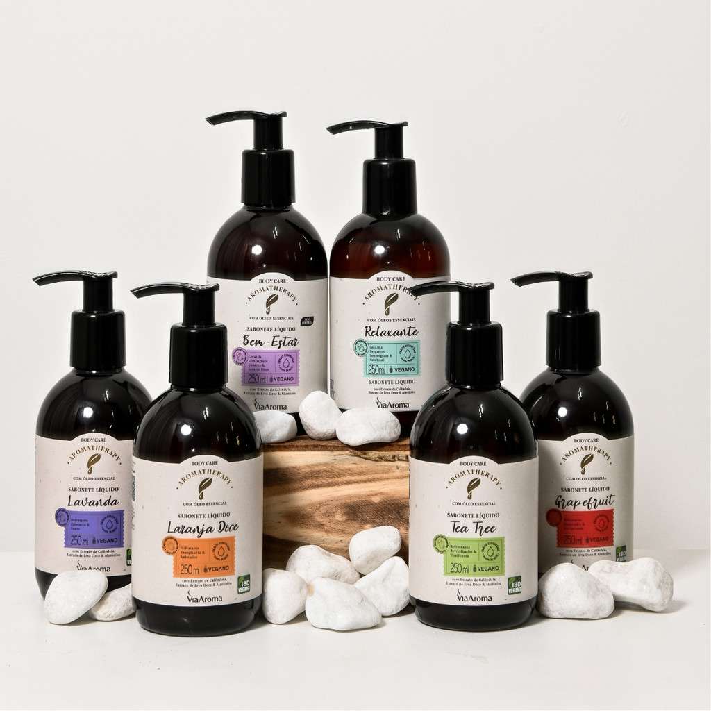 Sabonete Líquido Aromatherapy Via Aroma - 250ml em Oferta na Shopee