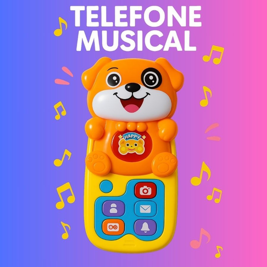 Telefone Musical Infantil Animal Brinquedo Educativo