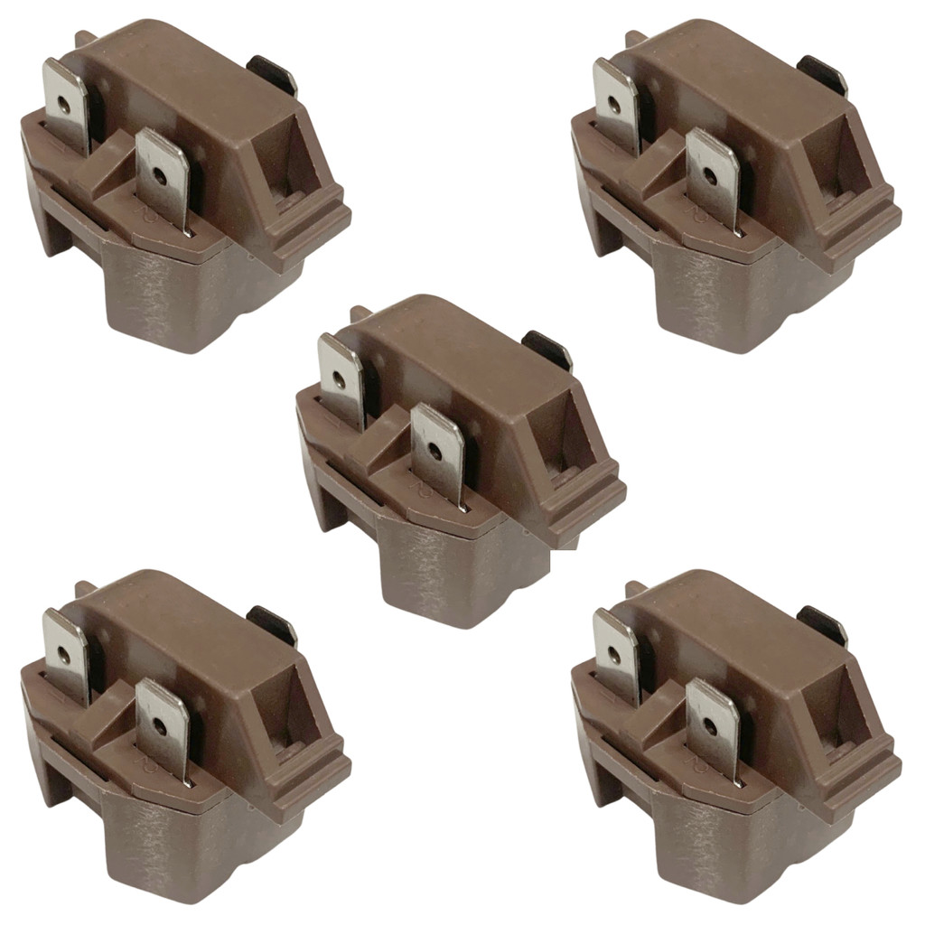 Kit 5 Rele Ptc Partida Geladeira Refrigerador Freezer 3 Pino