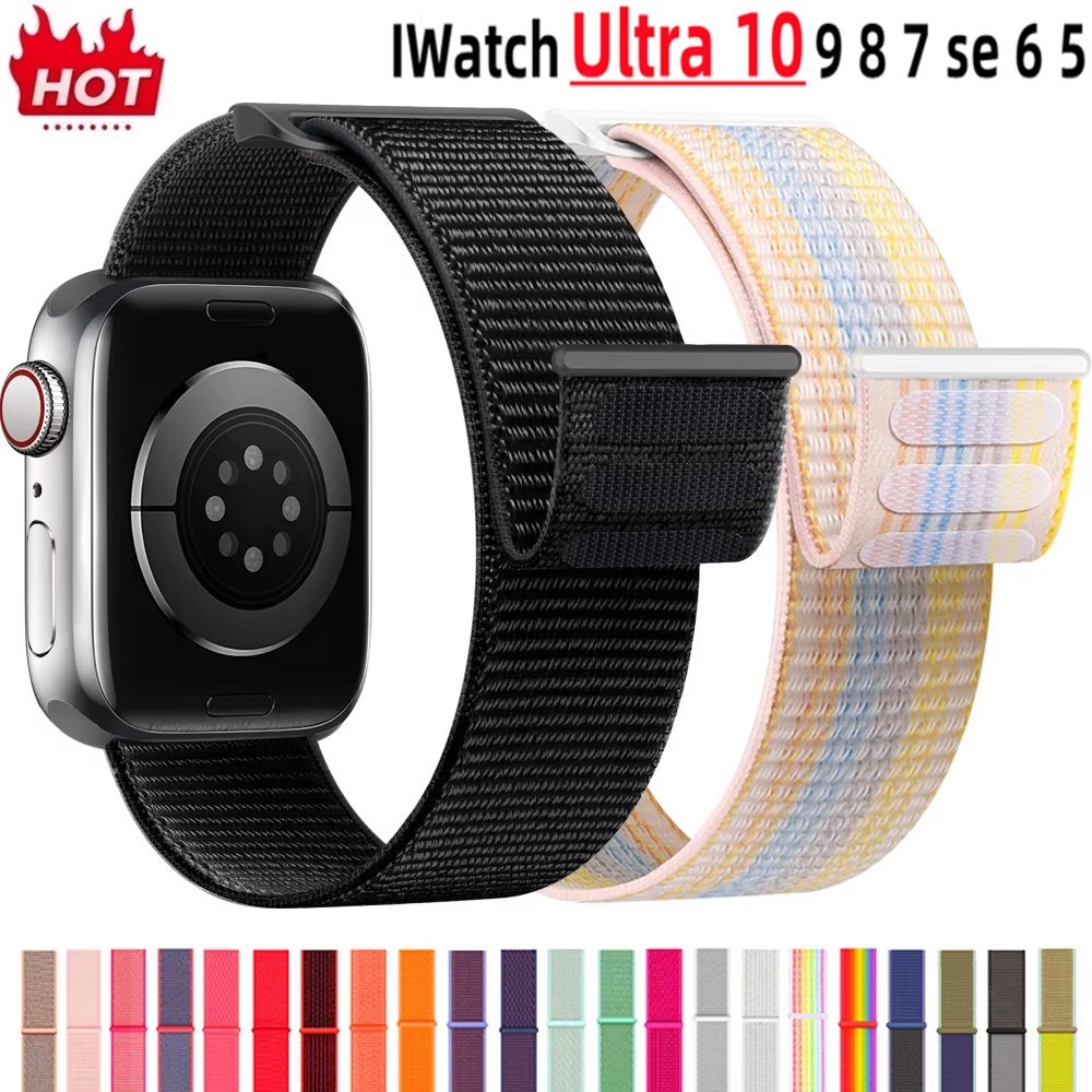 Pulseira Respirável nylon 38 40 42 44 41 45 46 49 mm para RELOGIO ultra Series 7 8 9 10 em Oferta na Shopee