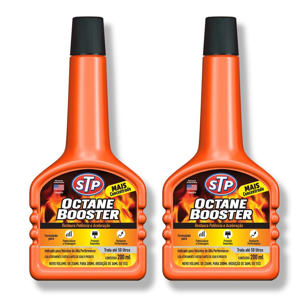 Aditivo para Combustivel OCTANE BOOSTER 200ml STP 2 unidades