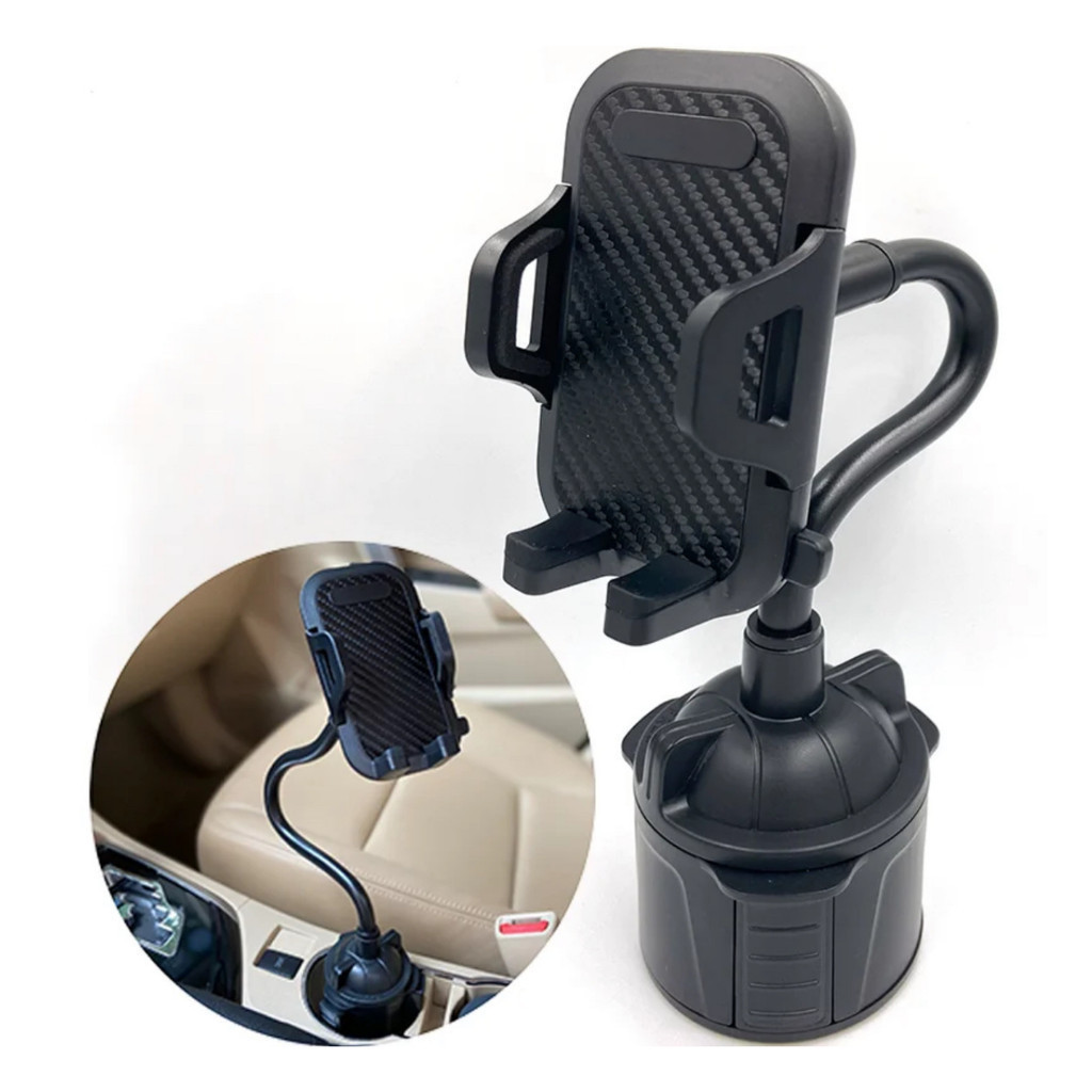 Suporte Celular Veicular porta Copo Flexível Ajustável Rotaçao 360 anti furto gps celular táxi Uber