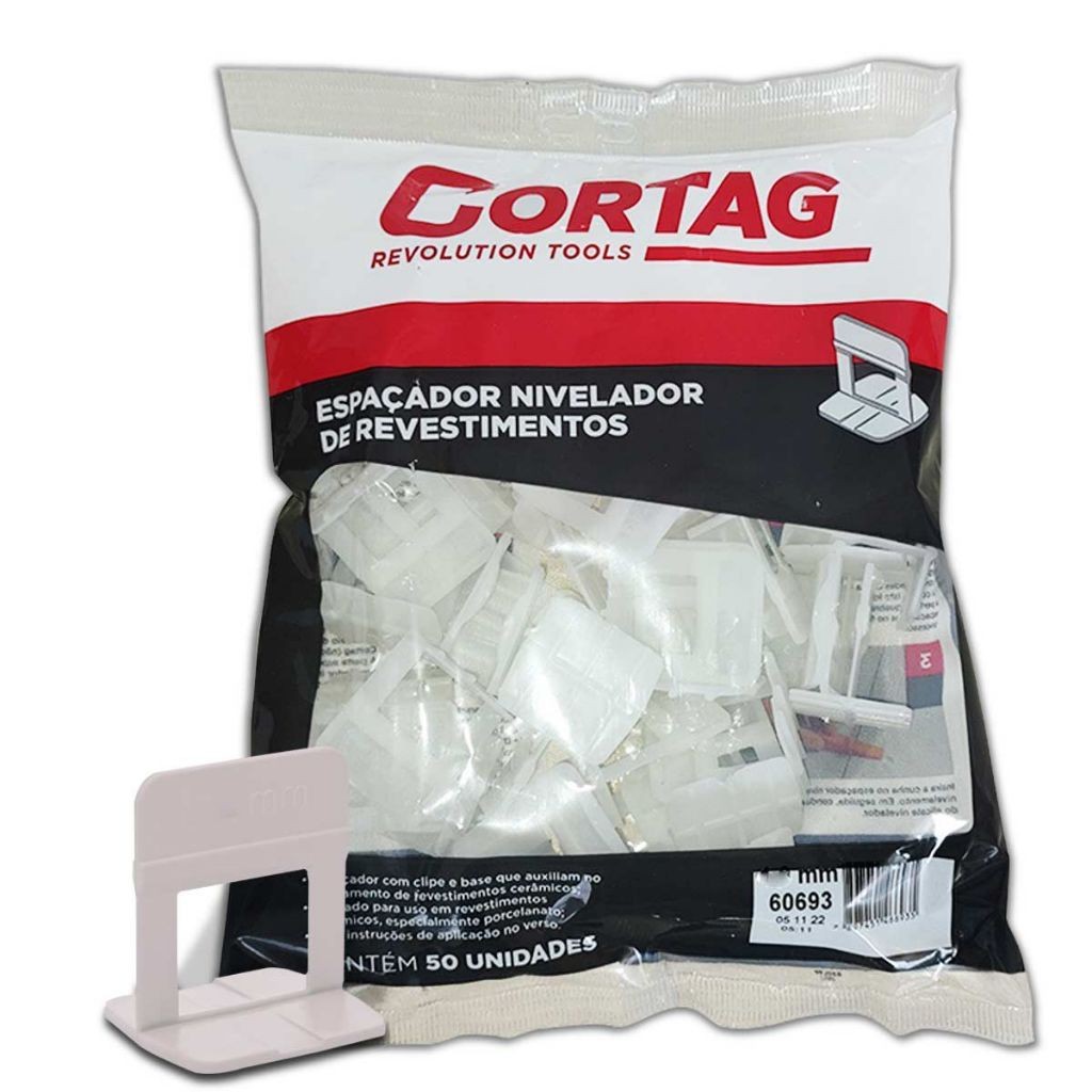 Espaçador Nivelador 1,0mm 50 Peças - Cortag