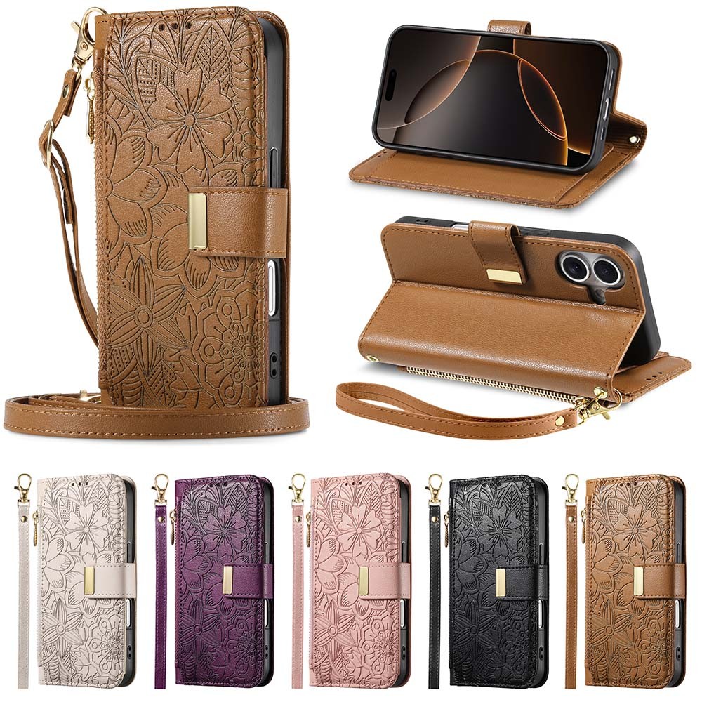 Capa Tipo Carteira Com Zíper Para Samsung Galaxy M06 M16 M15 M55 M13 M23 M33 M53