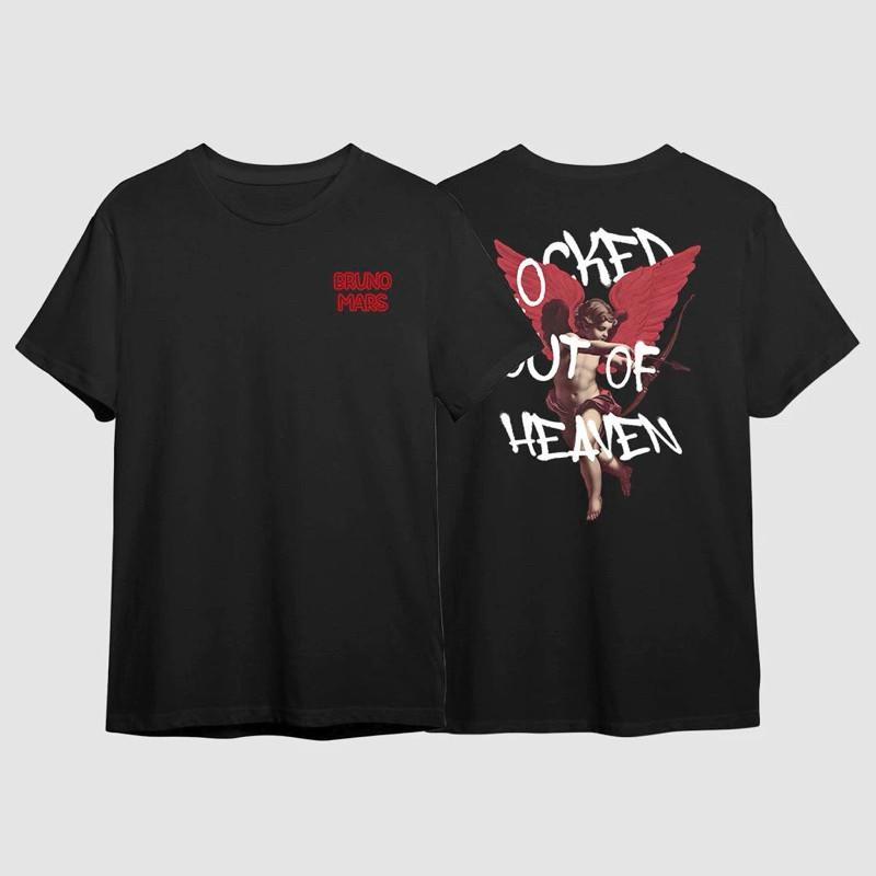 Camiseta Basica Cantor Bruno Mars Camisa Bruninho Mars anjo costas Promoção Envio Rápido
