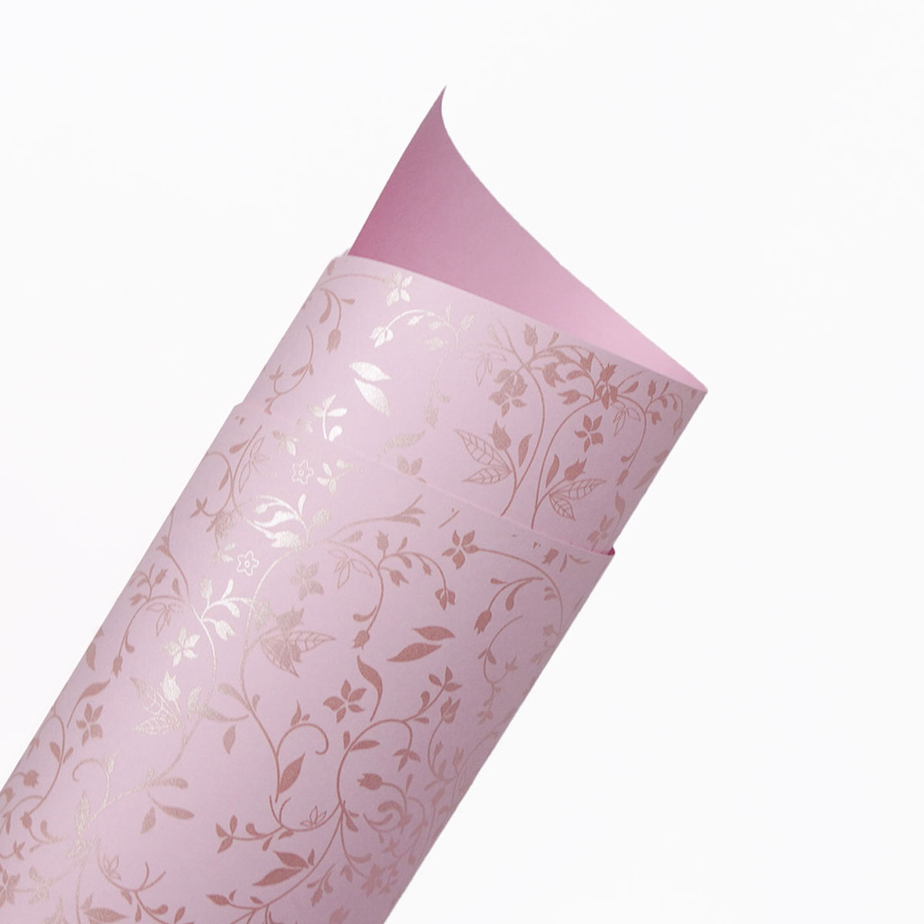 Papel Floral 03 - Rosa com Rose Gold - A4 -180g/m² - 10 Folhas em Oferta na Shopee