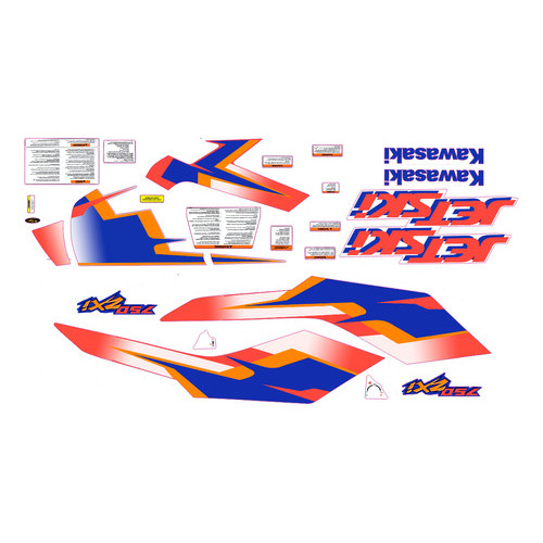 Kit Adesivo Faixa Jet Ski Kawasaki Zxi 750 Personalizado