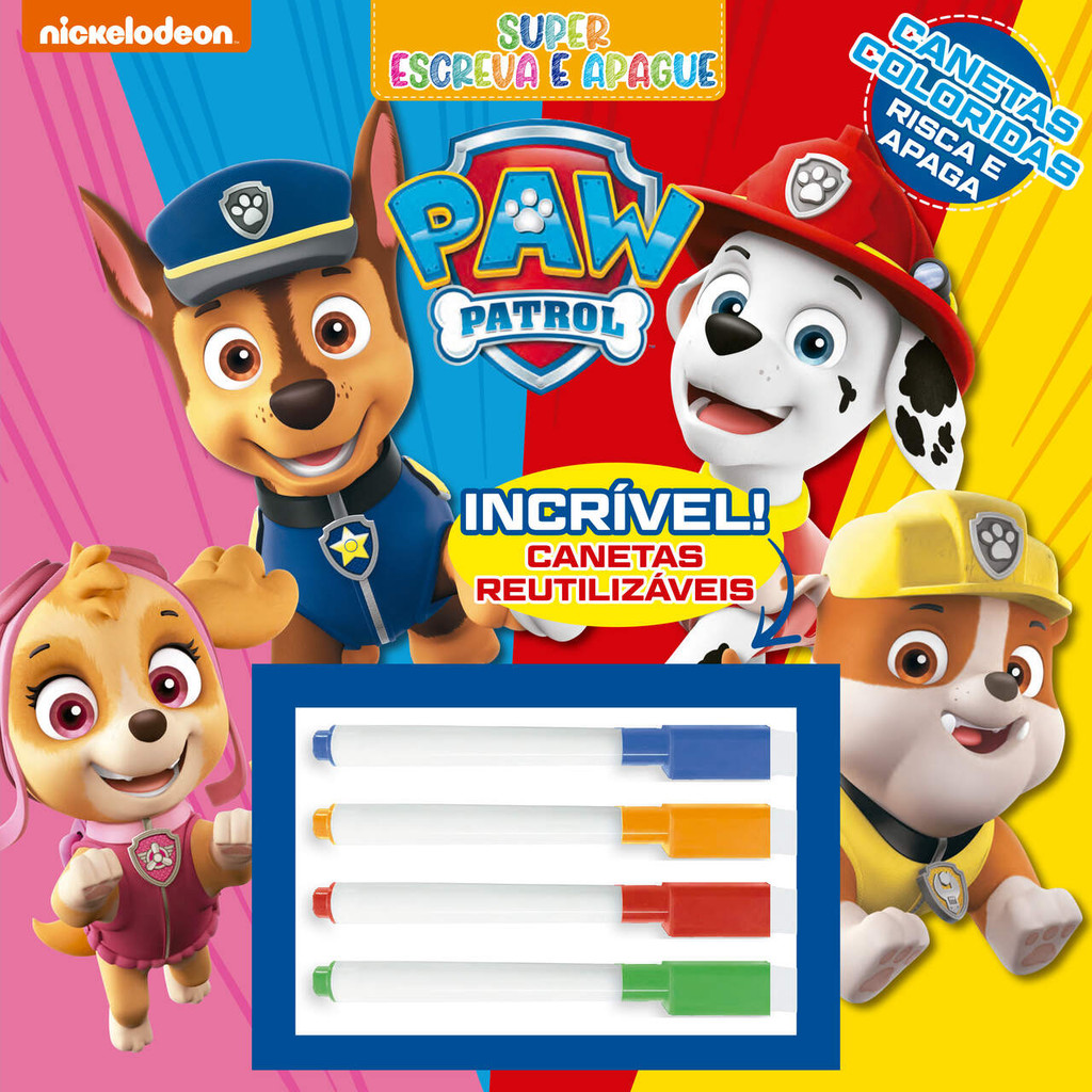 Patrulha Canina - Super Escreva e Apague em Oferta na Shopee