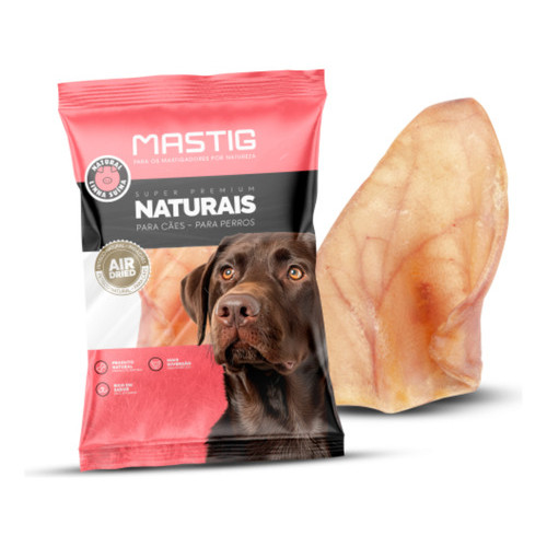 Orelha Suína Mastig Desidratada Cães Natural Orelha De Porco Ossinho