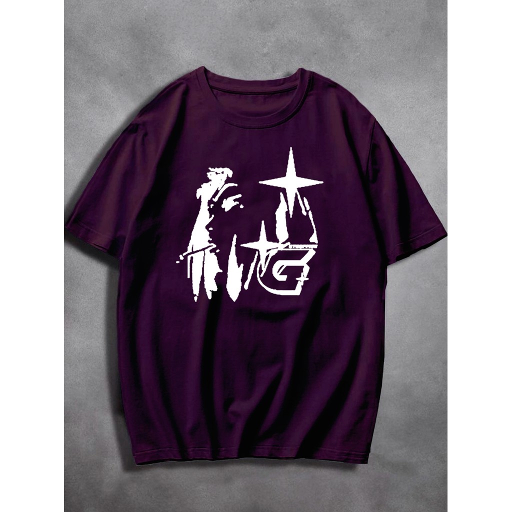 Camiseta Unissex Casual Vinho Basica T Shirt Oversized Estilo Despojado Bordada Arte Long Line Blusa