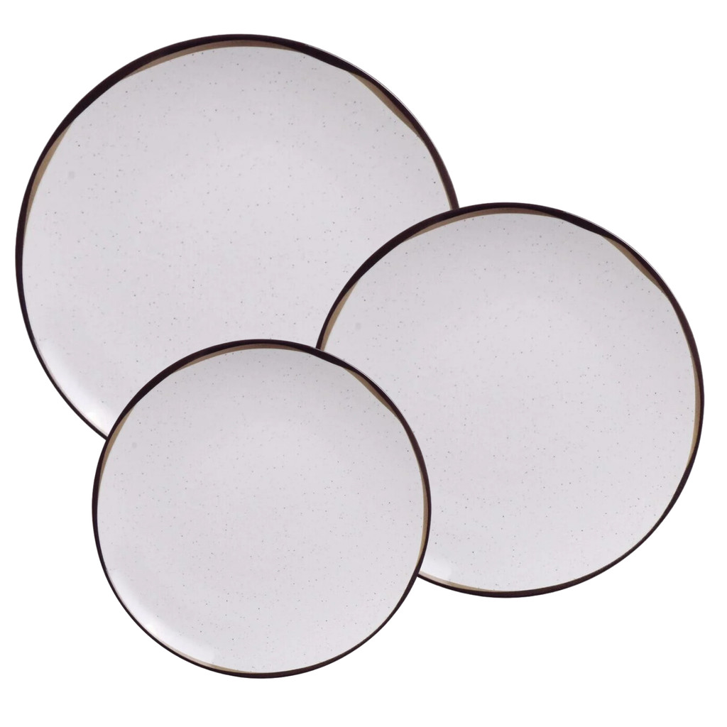 Aparelho De Jantar Jogo Pratos Kit 12 Peças Porcelana Canyon Tramontina	 em Oferta na Shopee