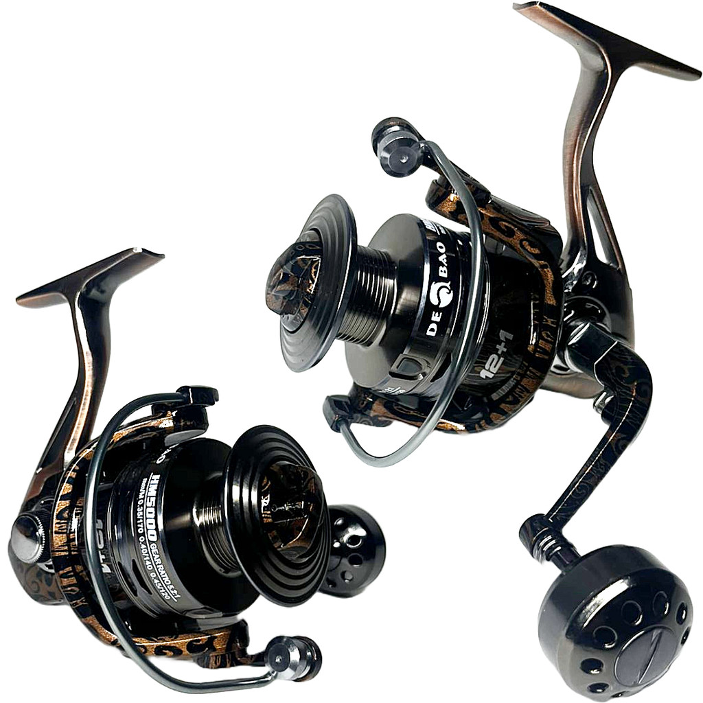 Molinete De Pesca Praia Debao HM 5000 - 13 Rolamentos - Drag: 16kg - Antiferrugem - Em Aluminio