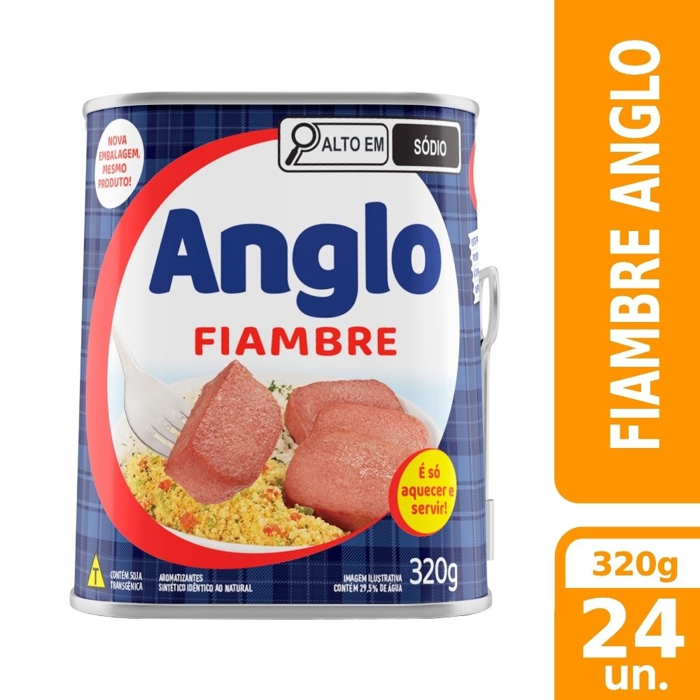 Fiambre Anglo Lata 320g - Embalagem com 24 Unidades - Food & Beverages