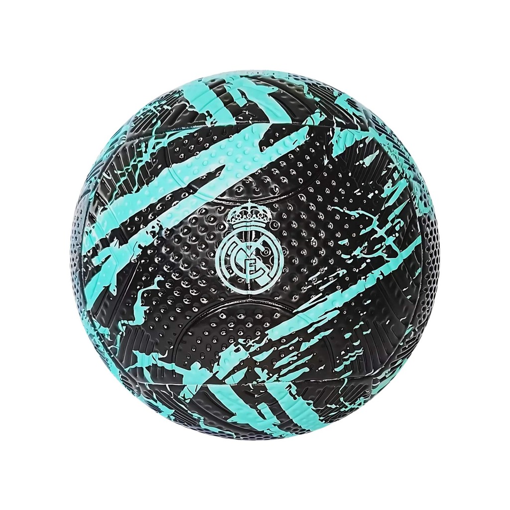 Bola de Futebol Nº 5 PVC/PU Real Madrid Oficial na cor Preta e Verde Futebol e Magia - 1615 em Oferta na Shopee