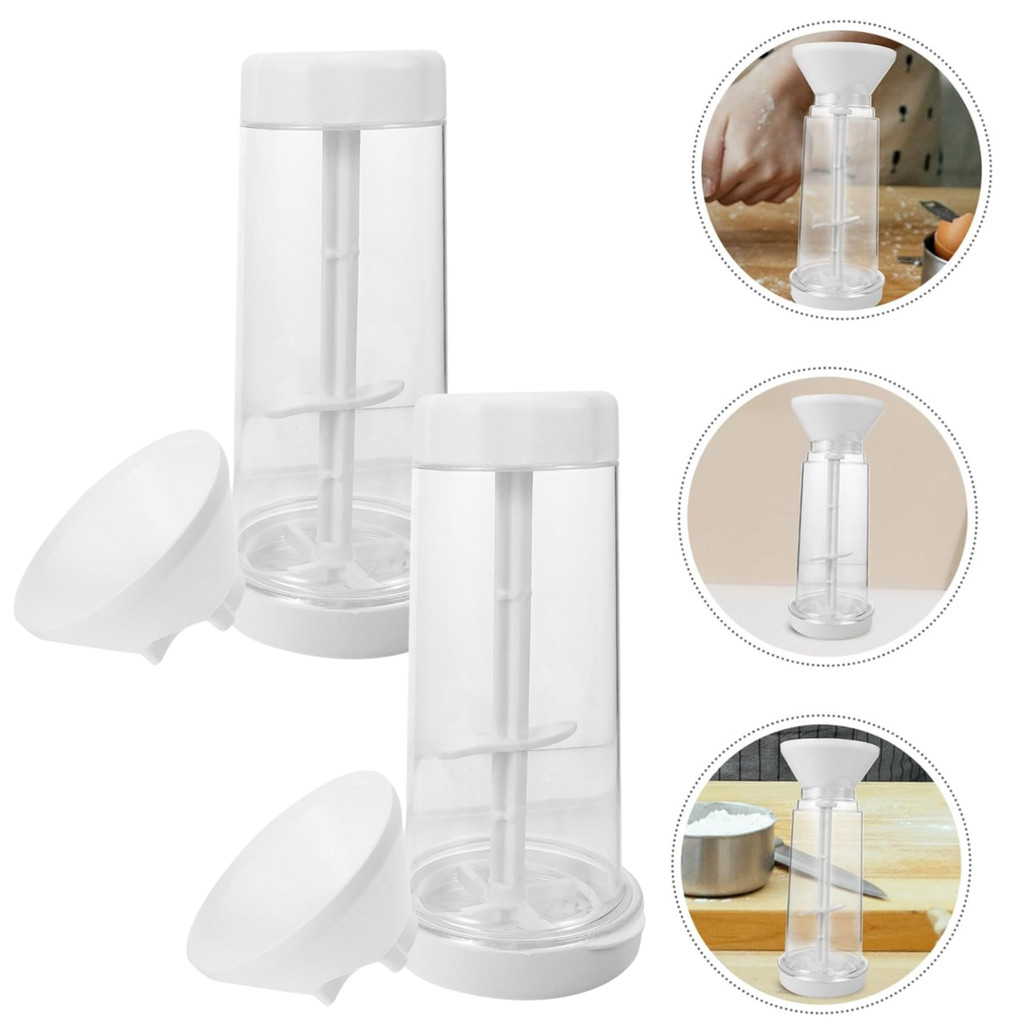 Kit C/ 2 Tapioqueira Peneira Polvilhador Armazena Tapioca Farinha Goma Beiju
