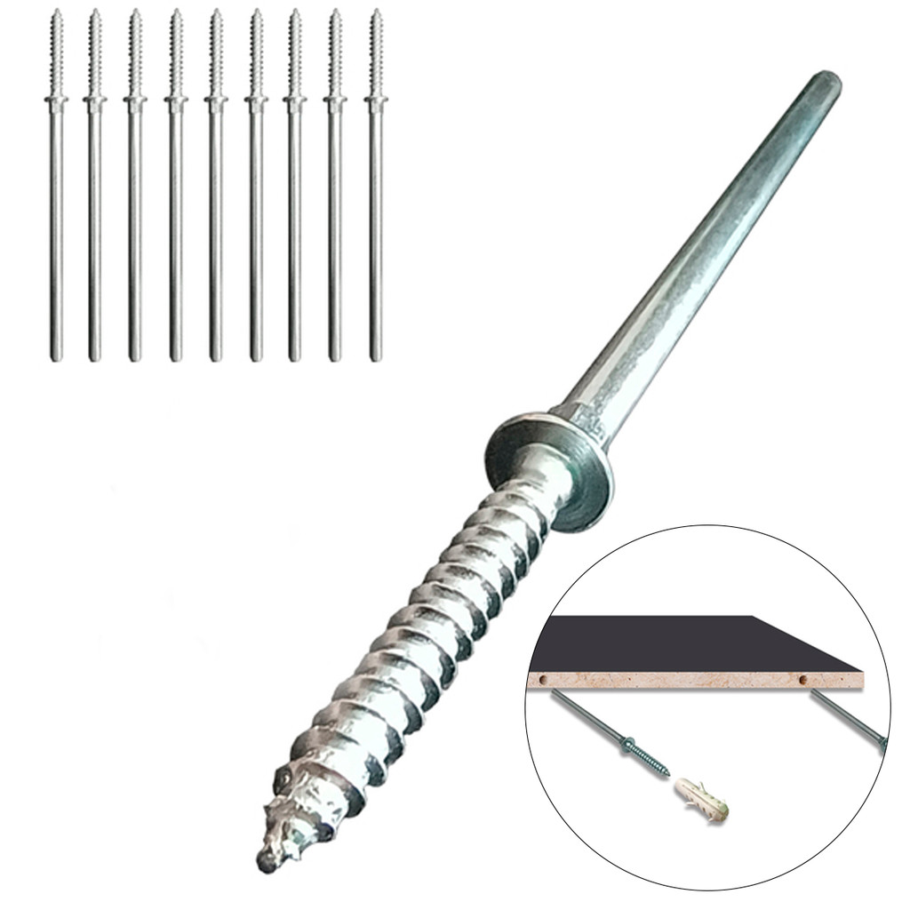 Kit Jogo 10 Parafusos Invisível Para Prateleira Suporte Embutido Madeira Oculto 141mm - 5,7X6mmx90mm em Oferta na Shopee