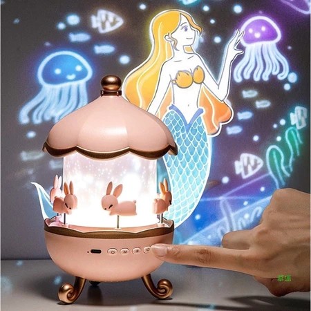 Função de luz giratória USB6 da árvore de Natal do Ocean Dream 360 graus 6 conjuntos de sl...