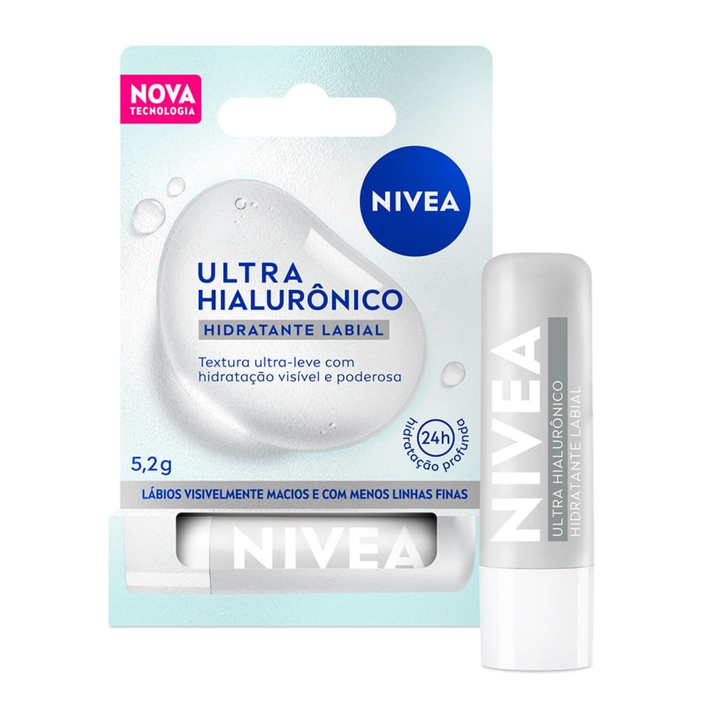 Hidratante Labial Nivea Ultra Hialurônico 5,2g - Beauty