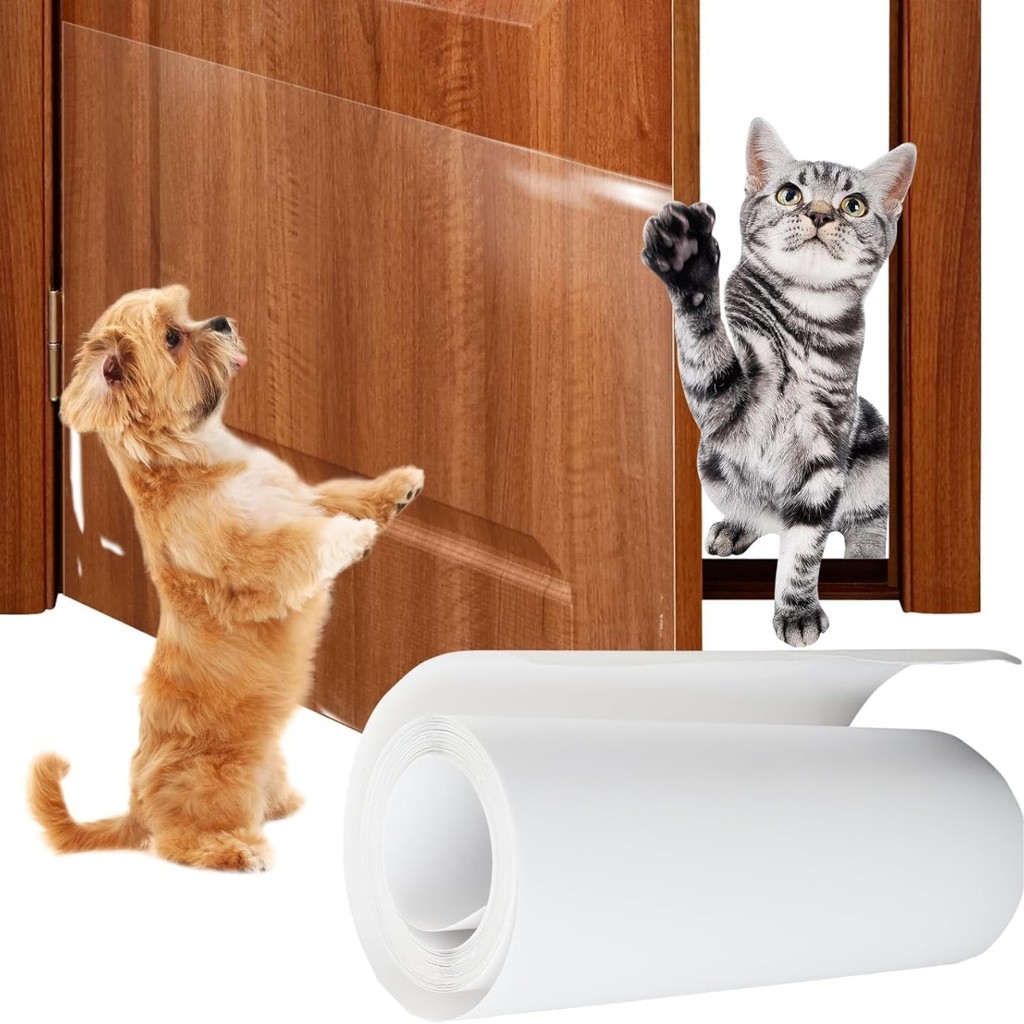 Adeviso Anti Arranhador Arranhão Protetor Gato Caes Arranhões Transparente Cama Portas - 5 Folhas