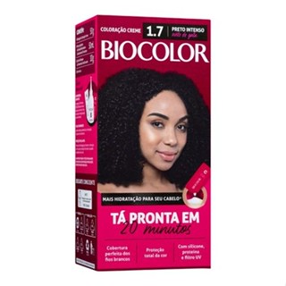 Tintura de Cabelo Biocolor Preto Intenso Noite de Gala 1.7 em Oferta na Shopee