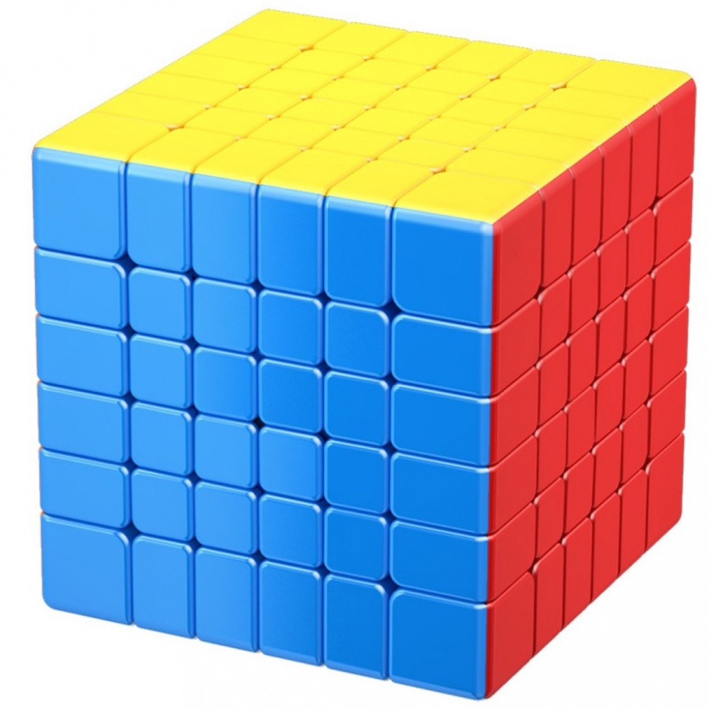 Cubo Mágico 6x6 Magnético MoYu Meilong 6 V2 pequeno tamanho 61mm Stickerless