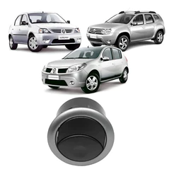 Difusor Ar Do Painel Logan Sandero Duster 2007 08 2014 Prata