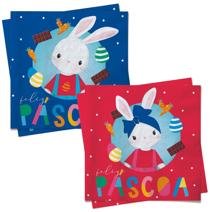 Guardanapo de Papel Brilho de Páscoa - 20 folhas - Cromus Páscoa - Rizzo em Oferta na Shopee