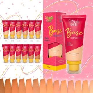 Base Líquida Facial Hidratante Efeito Natural City Girls em Oferta na Shopee