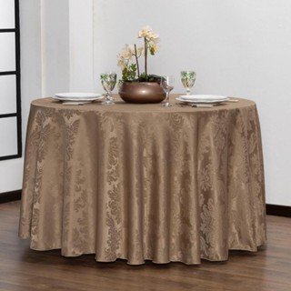 Toalha De Mesa Redonda 4, 6, 8, 10, 12 Lugares Jacquard Buffet Casamento Decoração Casa Festa em Oferta na Shopee