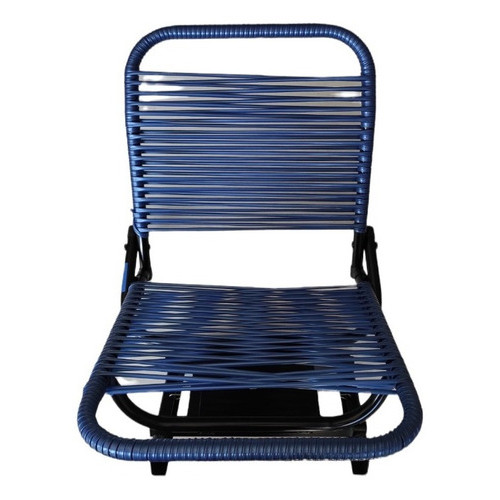 Cadeira Barco Canoa Giratória Encosto Dobrável Confortavel Cor Fio Azul