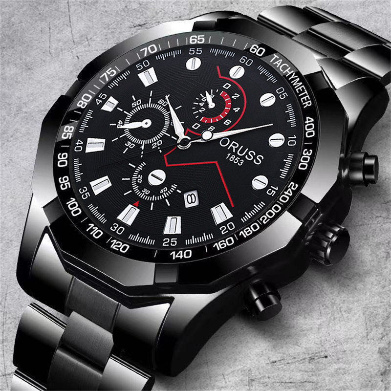 Relógio ORUSS KS Masculino - Luminoso, Resistência 30m, Vidro Mineral