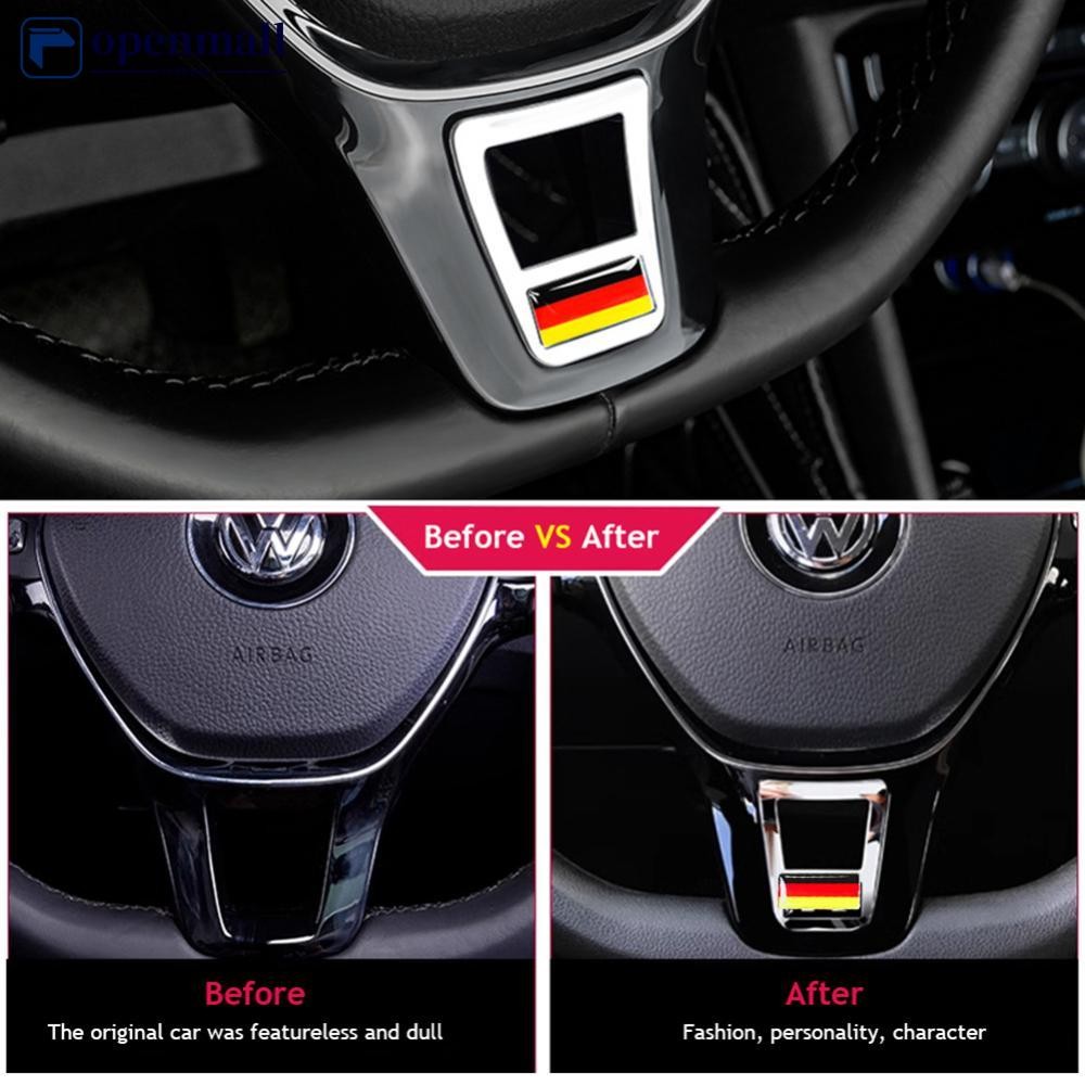 Adesivo De Acabamento Da Tampa Do Volante Interior Carro Para Volkswagen GOLF 7 GTi MK7 POLO 2014 2015 Passat B7 2015 B8