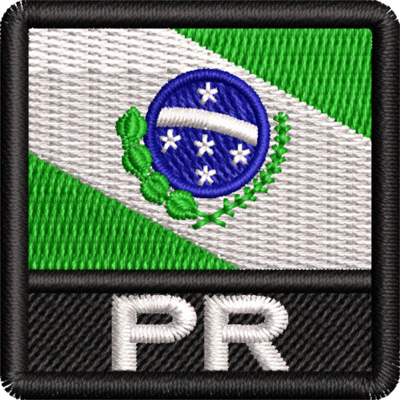 Bordado Patch Mini Bandeira Estado Paraná Ban349