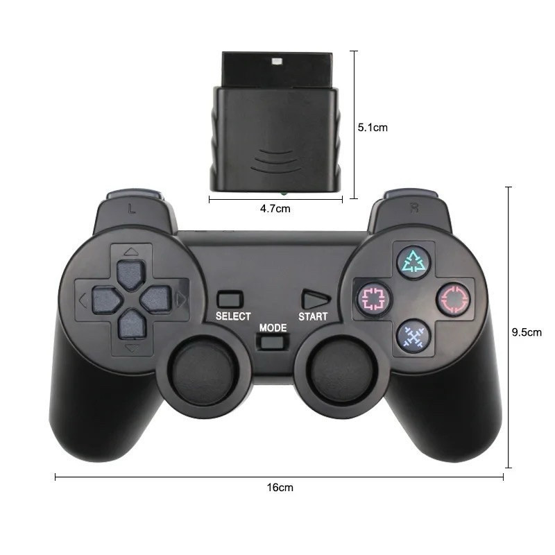Controle Para Ps2 Joystick Console Analógico Sem Fio