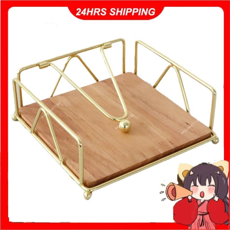 Caixa De Tecido De Guardanapo De Metal Dourado Para Decoração De Restaurante De Hotel , A em Oferta na Shopee