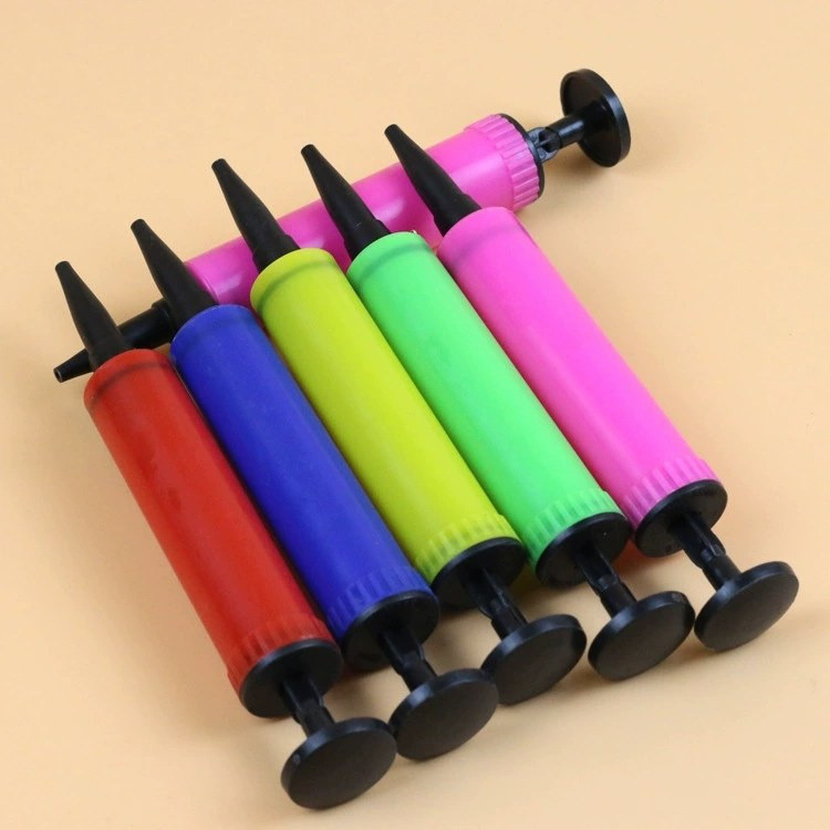 Portátil Mini Mão Push Cilindro Inflável Balão de Brinquedo Squipe Almofada Inflável em forma