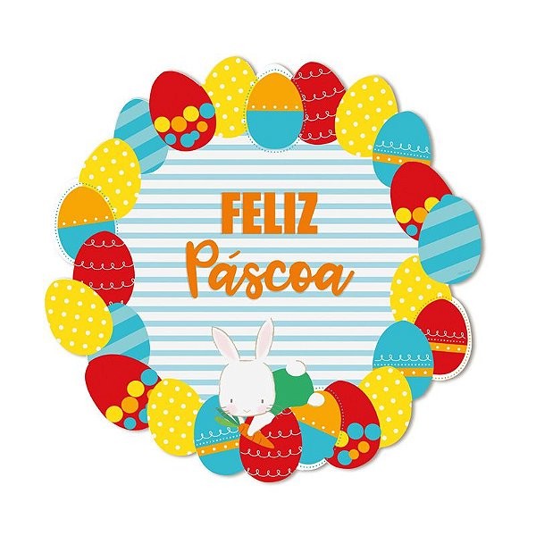 Placa para Porta Energia 30,5x30cm - 01 unidade - Cromus Páscoa - Rizzo Embalagens em Oferta na Shopee