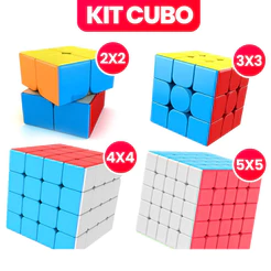 Kit De Cubo Mágico Profissional Original Anti-stress Moyu Brinquedos 2x2/3x3/4x4/5x5/Pirâmide